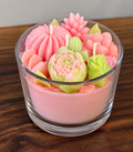 Cherry Blossom Floral Candle