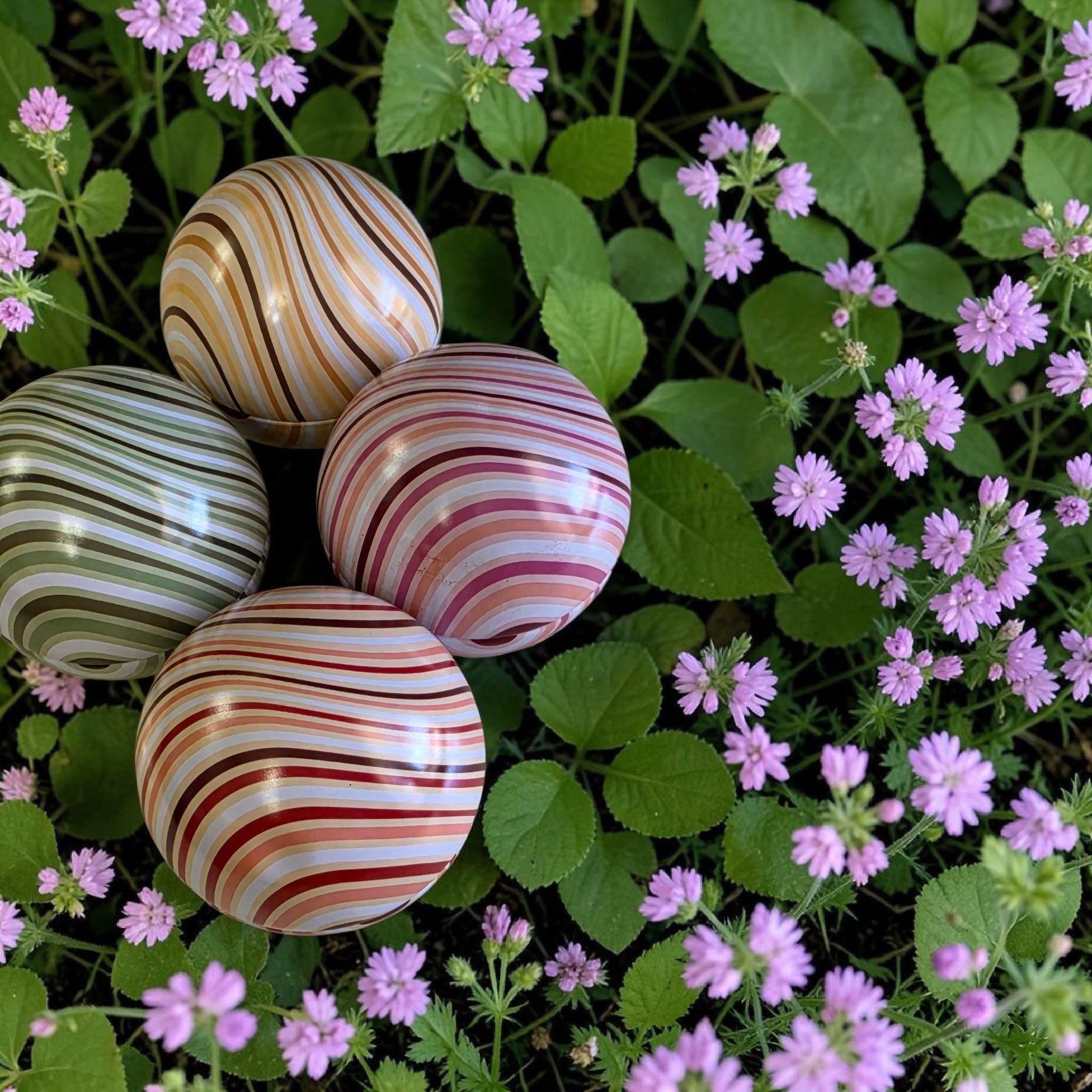 Travel Striped candles