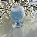 Frosted Blue Crystal Soy Candle