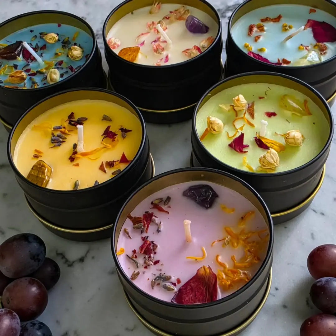 Luxury Botanical Travel Tin Candle