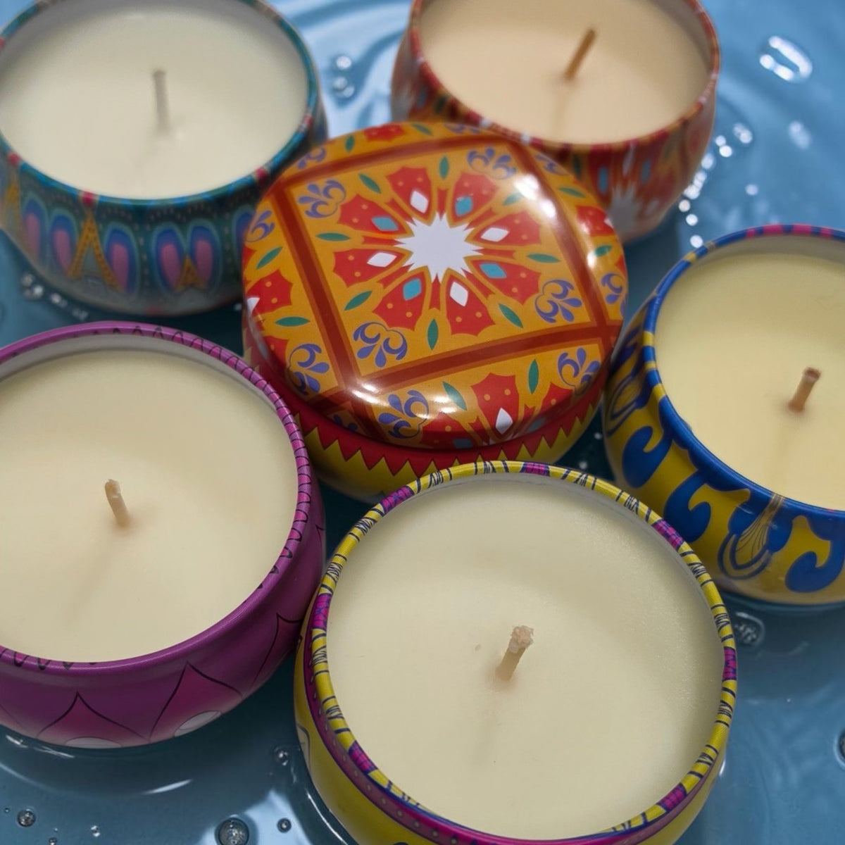 Multicolored Decorative Tin
